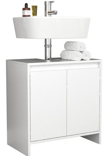 VCM NORDIC Malira badevrelsesunderskab til hndvask, m. 2 lger - hvid melamin