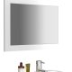 VCM NORDIC Malira badevrelsesspejl, rektangulr - spejlglas og hvid tr (45x60)