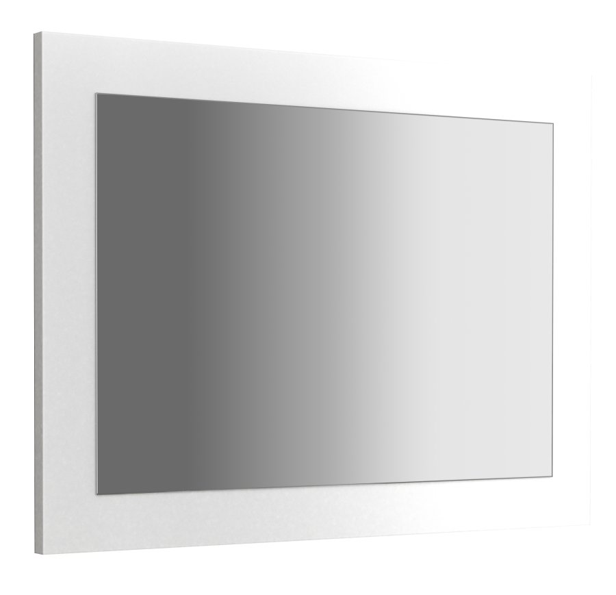 VCM NORDIC Malira badevrelsesspejl, rektangulr - spejlglas og hvid tr (45x60)