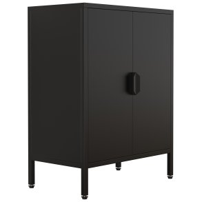 VCM NORDIC Flokas S skab, m. 2 lger og 1 hylde - sort stl