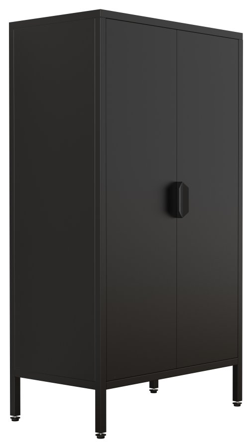 VCM NORDIC Flokas M skab, m. 2 lger og 1 hylde - sort stl