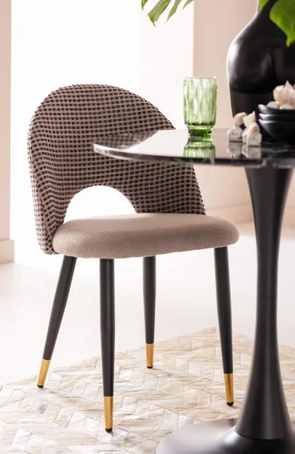 KARE DESIGN Schickeria spisebord, rund - sort marmorlook laminat og sort stl (80)