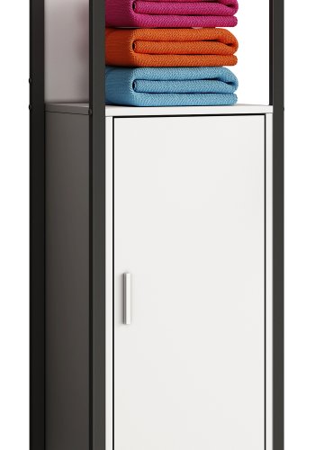 VCM NORDIC Edino badevrelseskab Midi, m. 1 lge - hvid melamin