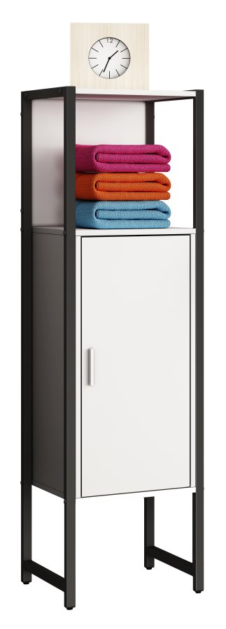 VCM NORDIC Edino badevrelseskab Midi, m. 1 lge - hvid melamin