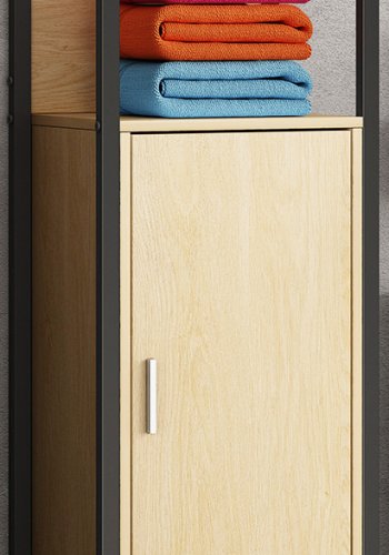 VCM NORDIC Edino badevrelseskab Midi, m. 1 lge - natur melamin