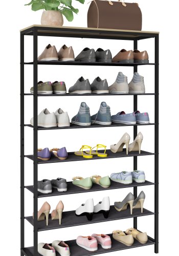 VCM NORDIC Taliro skoreol, m. 7 rum - natur/sort metal