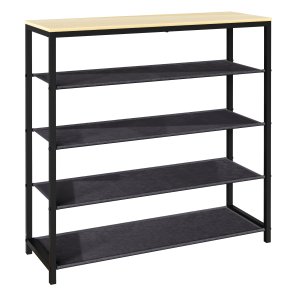 VCM NORDIC Taliro skoreol, m. 4 rum - natur/sort metal