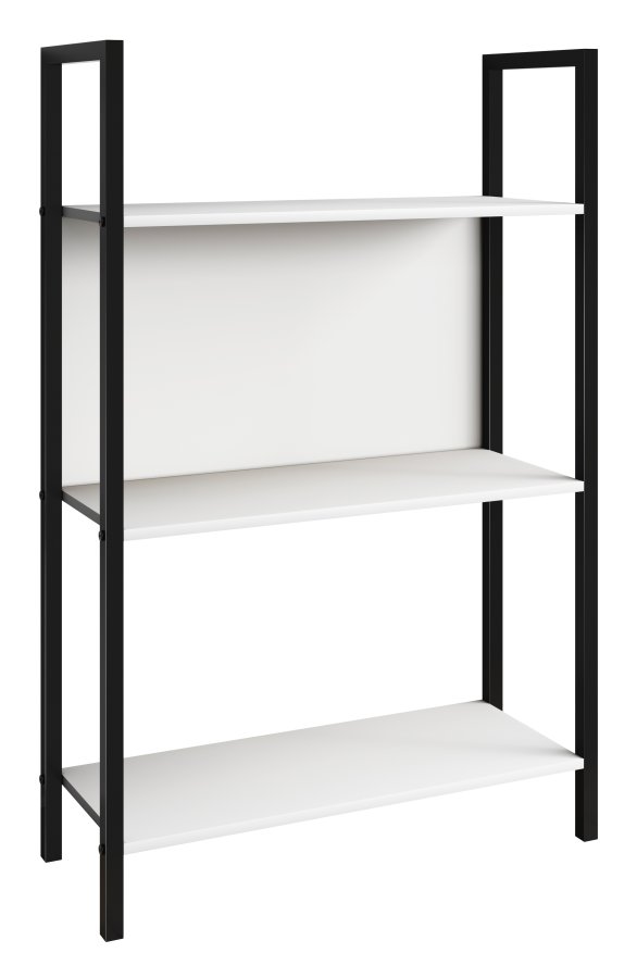 VCM NORDIC Flakos 3 rum reol, m. 3 hylder - hvid tr og metal