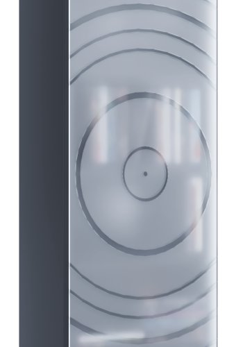 VCM NORDIC Tilano M reol til cd'ere og dvd'er, m. 1 glaslge og 5 hylder - antracitgr tr