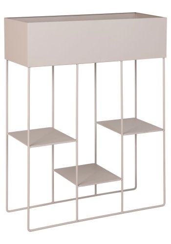 HOUSE NORDIC Plantekasse, stl, 3 hylder, sand, 25x60x80 cm