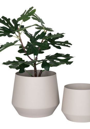 HOUSE NORDIC Urtepotte, stl, sand, st af 2