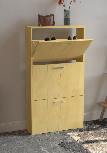 VCM NORDIC Sulos M skoskab, m. 3 lger - natur tr