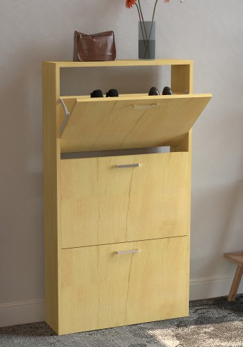 VCM NORDIC Sulos M skoskab, m. 3 lger - natur tr