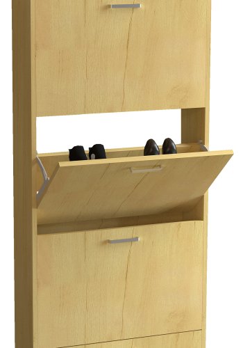 VCM NORDIC Sulos L skoskab, m. 4 lger - natur tr