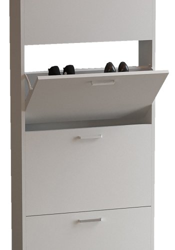 VCM NORDIC Sulos XL skoskab, m. 5 lger - hvid tr