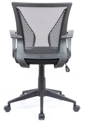 VCM NORDIC Offilo kontorstol, m. armln, hjul, hjdejusterbar - sort nylonfleece, stof, stl