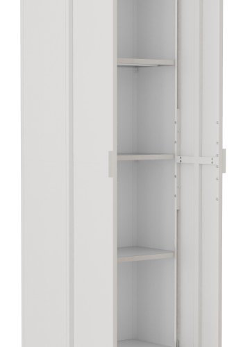 VCM NORDIC Flokas XL skab, m. 2 lger og 3 hylder - hvid stl