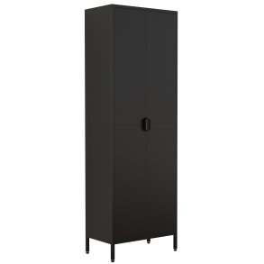 VCM NORDIC Flokas XL skab, m. 2 lger og 3 hylder - sort stl