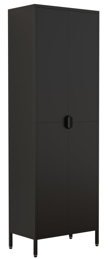 VCM NORDIC Flokas XL skab, m. 2 lger og 3 hylder - sort stl