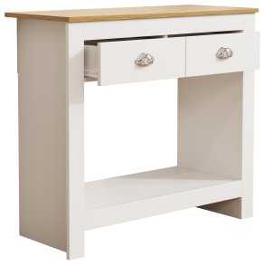 VCM NORDIC Balusa S kommode, m. 1 hylde og 2 skuffer - hvid/natur tr