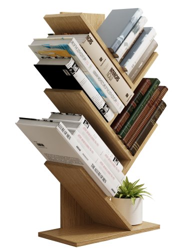 VCM-Nulis L reol, m. 6 bne rum - natur tr