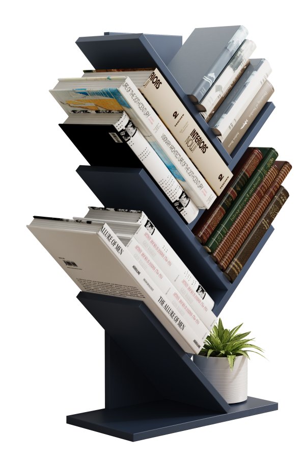 VCM-Nulis L reol, m. 6 bne rum - antracitgr tr