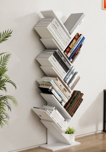 VCM-Nulis XL reol, m. 10 bne rum - hvid tr