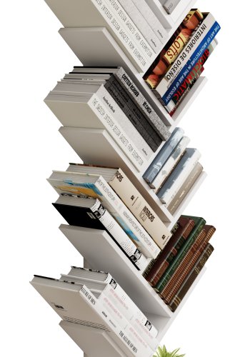 VCM-Nulis XL reol, m. 10 bne rum - hvid tr