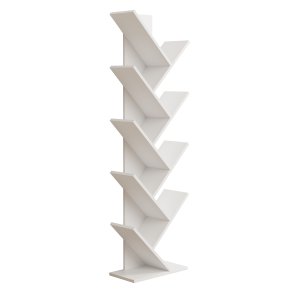 VCM-Nulis XL reol, m. 10 bne rum - hvid tr