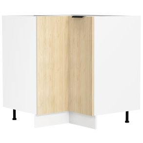 VCM NORDIC Fasola kkken hjrneunderskab, m. 1 lge, 1 hylde - natur/hvid tr