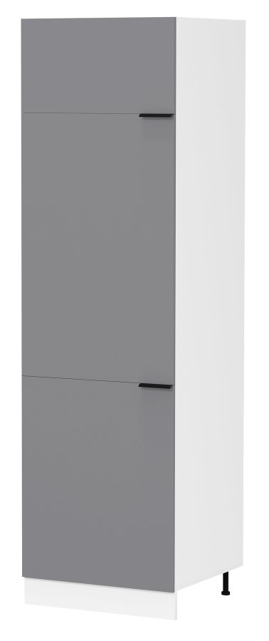 VCM NORDIC Fasola kkken hjskab, m. 3 lger og 4 hylder - antracitgr/hvid tr (B:60)