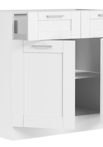 VCM NORDIC Colura kkkenunderskab, m. 2 lger, 1 skuffe, 1 hylde - hvid tr (B:80)