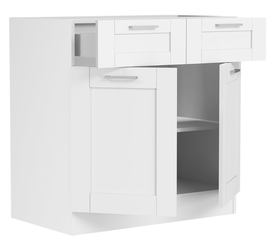 VCM NORDIC Colura kkkenunderskab, m. 2 lger, 1 skuffe, 1 hylde - hvid tr (B:80)