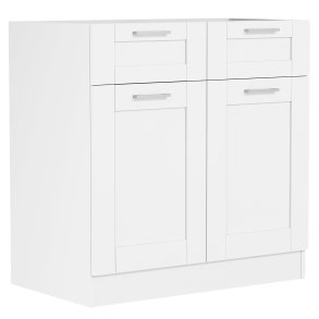 VCM NORDIC Colura kkkenunderskab, m. 2 lger, 1 skuffe, 1 hylde - hvid tr (B:80)