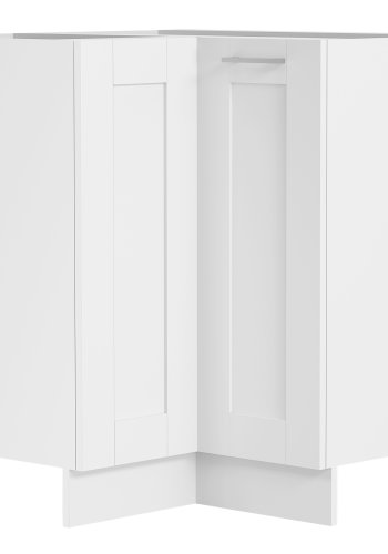 VCM NORDIC Colura kkken hjrneunderskab, m. 1 lge og 1 hylde - hvid tr (B:76)