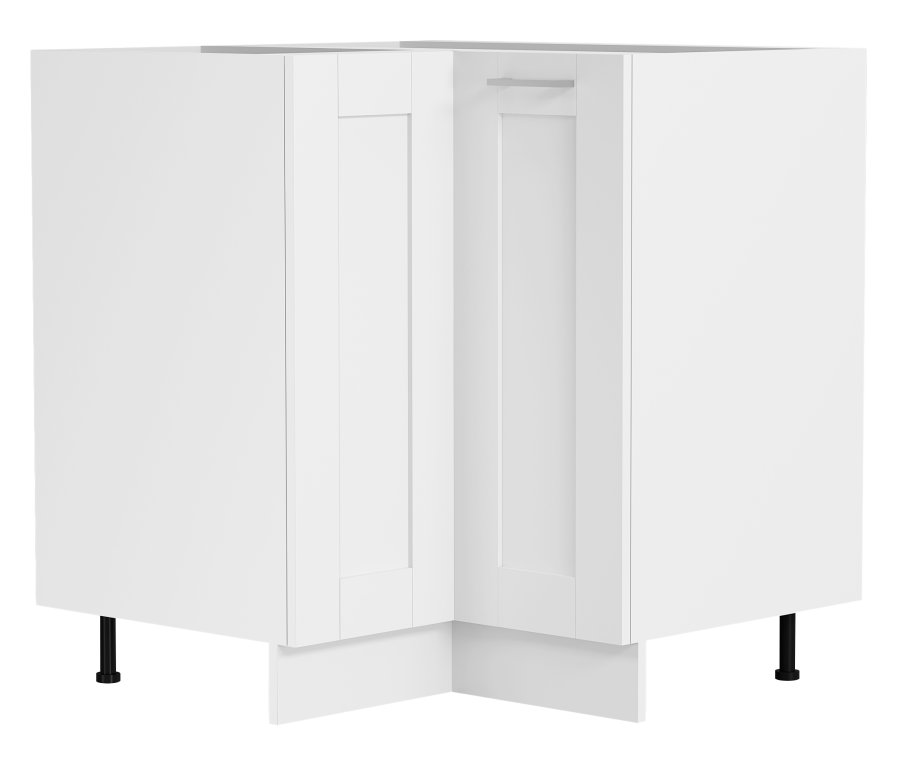 VCM NORDIC Colura kkken hjrneunderskab, m. 1 lge og 1 hylde - hvid tr (B:76)