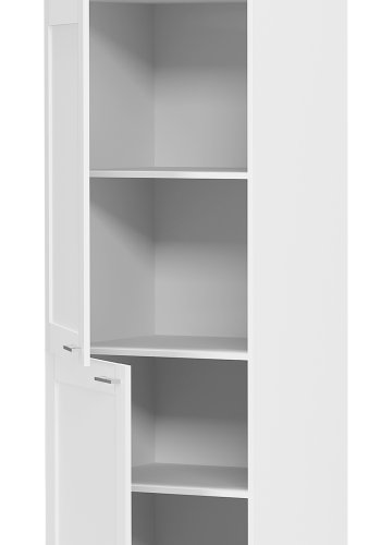 VCM NORDIC Colura kkken hjskab, m. 3 lger og 4 hylder - hvid tr (B:60)