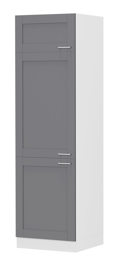 VCM NORDIC Colura kkken hjskab, m. 3 lger og 4 hylder - antracitgr/hvid tr (B:60)