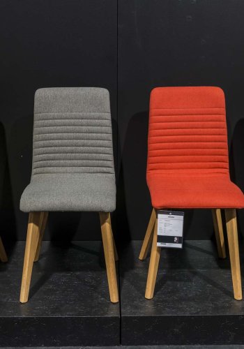 ACT NORDIC Arosa spisebordsstol - antracitgr stof, tr ben