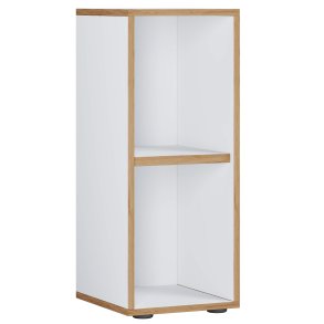 VCM NORDIC Salia B30 kontorreol, m. 1 justerbar hylde - hvid og natur tr