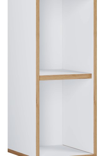 VCM NORDIC Salia B30 kontorreol, m. 1 justerbar hylde - hvid og natur tr