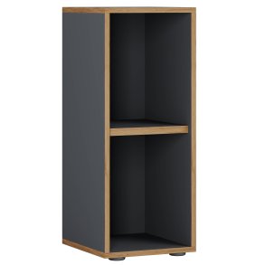 VCM NORDIC Salia B30 kontorreol, m. 1 justerbar hylde - antracitgr og natur tr