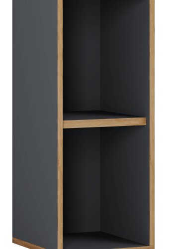 VCM NORDIC Salia B30 kontorreol, m. 1 justerbar hylde - antracitgr og natur tr