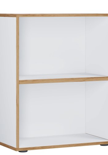 VCM NORDIC Salia B60 kontorreol, m. 1 justerbar hylde - hvid og natur tr