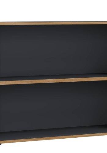 VCM NORDIC Salia B100 kontorreol, m. 1 justerbar hylde - antracitgr og natur tr