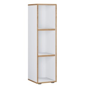 VCM NORDIC Salia B30 kontorreol, m. 2 justerbare hylder - hvid og natur tr