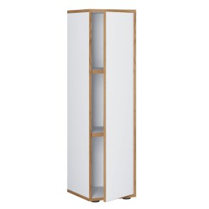 VCM NORDIC Salia B30 kontorreol, m. 1 lge og 2 justerbare hylder - hvid og natur tr