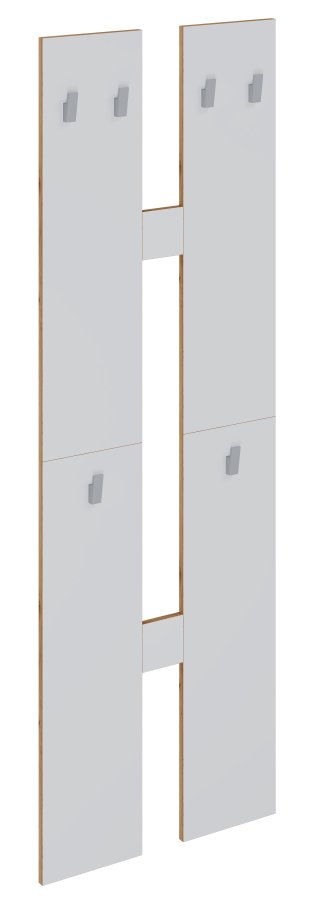 VCM NORDIC Salia M knagerkke, m. 6 knager - hvid/natur tr