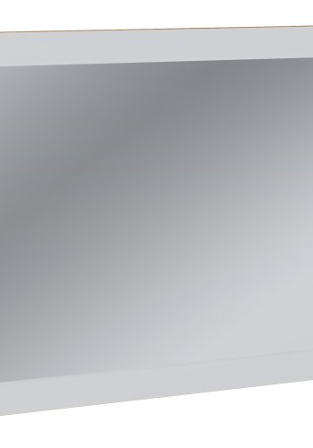 VCM NORDIC Salia vgspejl, rektangulr - spejlglas og hvid/natur tr (45x80)