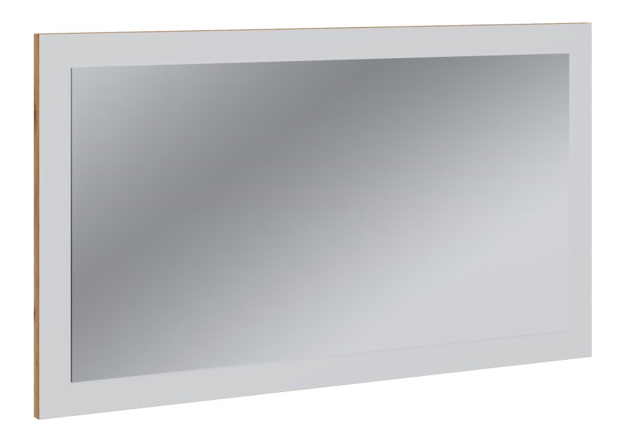 VCM NORDIC Salia vgspejl, rektangulr - spejlglas og hvid/natur tr (45x80)